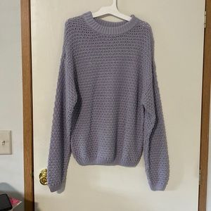 Purple oversized chunky sweater